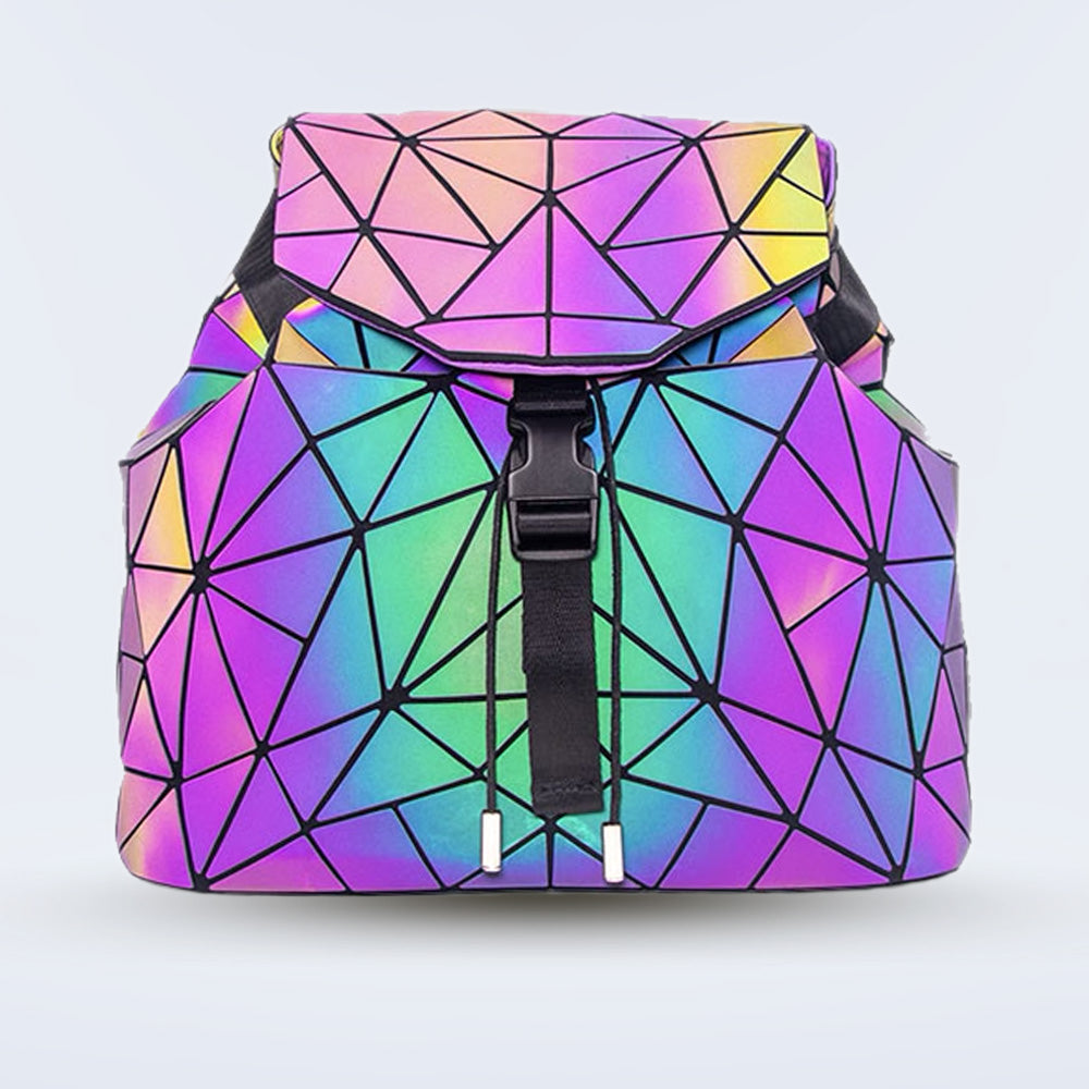 holo mini backpack RTS holographic Bag holographic geometric suitcase hot style sparkly waterproof mini Holographic Backpack Hype Tinkerbell Backpack
